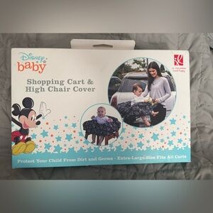 Disney Baby Black and White Mickey Mouse Shopping Cart/High Chair Cover